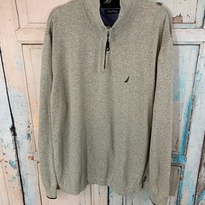 Men’s Nautica Grey Zip Up Pullover